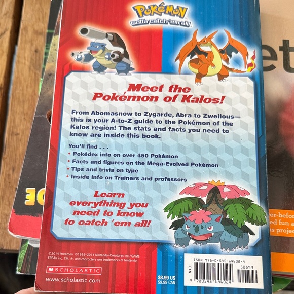 Scholastic Pokemon Kalos Region Handbook - Picture 2 of 3